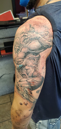 Explore simple leg tattoo ideas, creative tattoo ideas in Chicopee, available at INkd By Coleman