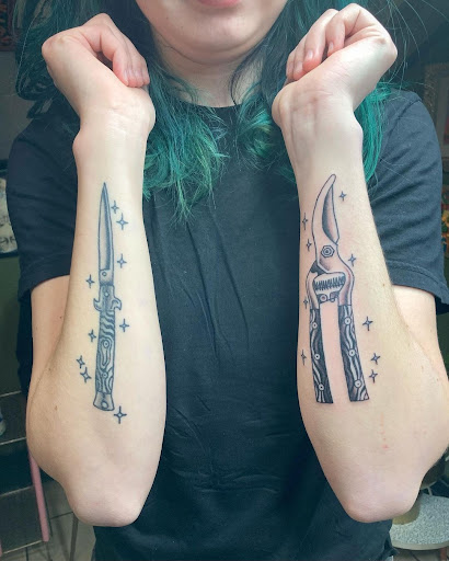 Explore upper arm tattoo ideas for women, creative tattoo ideas in Eugene, available at High Priestess Piercing & Tattoo