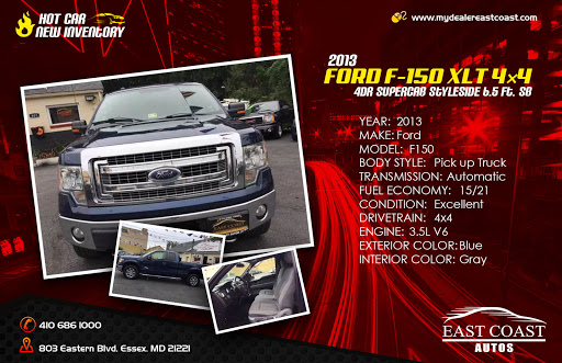 Used Car Dealer «East Coast Automotive Inc», reviews and photos, 803 Eastern Blvd, Essex, MD 21221, USA