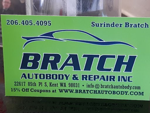 Auto Body Shop «Bratch Auto Body & Repair Inc.», reviews and photos, 645 S Massachusetts St, Seattle, WA 98134, USA