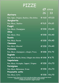 Pizzeria La Paradisea à Pisa menu
