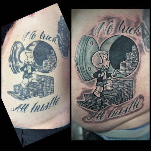 Explore street tattoo ideas, creative tattoo ideas in Fort Myers, available at Loyal 2 The Coil Tattoos & Piercings (Edison Mall Location Entrance F)