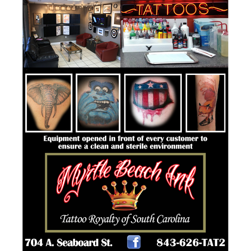 Tattoo Shop «Myrtle Beach Ink Tattoos», reviews and photos, 704 Seaboard St Unit A, Myrtle Beach, SC 29577, USA