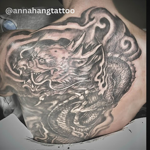 Explore lion and lamb tattoo ideas, creative tattoo ideas in Garden Grove, available at Anna Hang Tattoo
