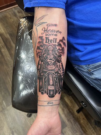 Explore crochet tattoo ideas, creative tattoo ideas in Hudson, available at St. Croix Ink Tattoo