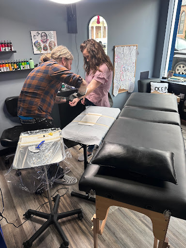 Explore father and son matching tattoo ideas, creative tattoo ideas in Goldsboro, available at Deep Space Tattoo & Piercing