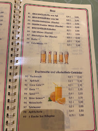 Pizzeria Biserni à Pommelsbrunn carte