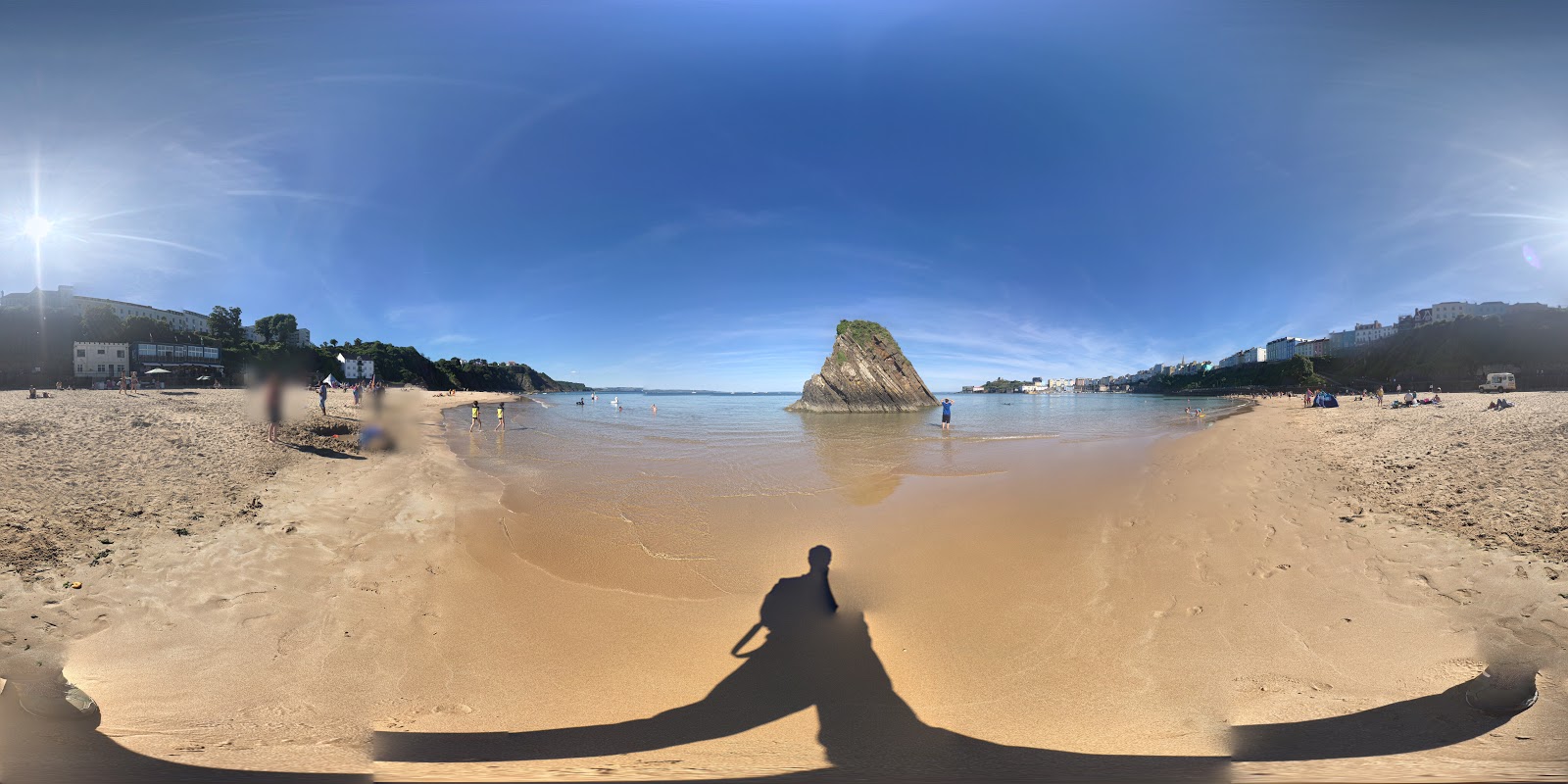 Foto di Tenby North beach e l'insediamento