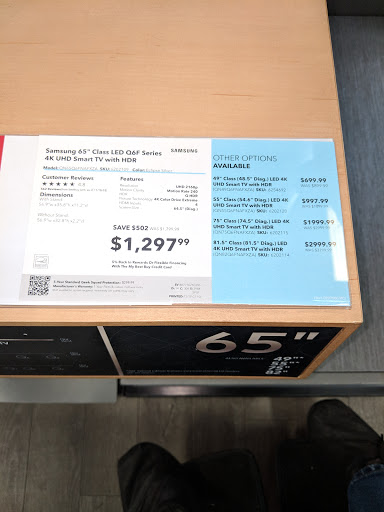 Electronics Store «Best Buy», reviews and photos, 9581 Sage Meadow Trail, Fort Worth, TX 76177, USA