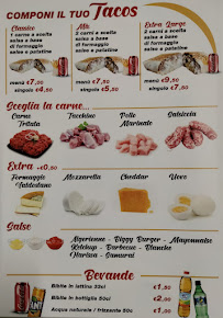 Menu du Burger kebab à Carmagnola