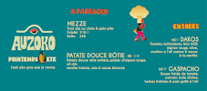 Menu / carte de AUZOKO à Biarritz