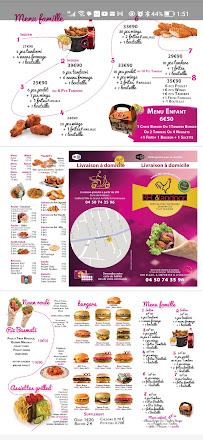 Menu / carte de Best Fried Chicken à Ambilly