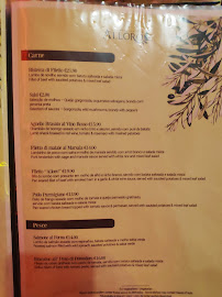 Restaurante ALLORO à Praia da Luz menu