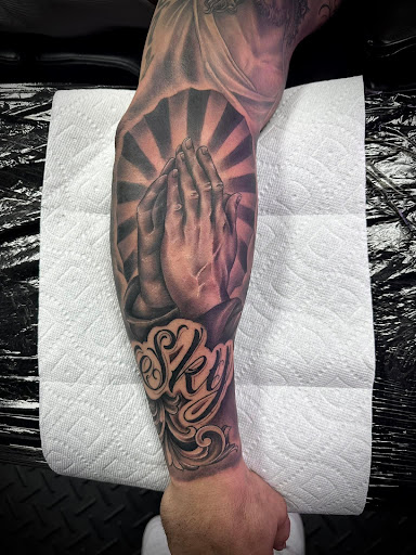 Explore military tattoo ideas, creative tattoo ideas in Fort Myers, available at Loyal 2 The Coil Tattoos & Piercings (Edison Mall Location Entrance F)