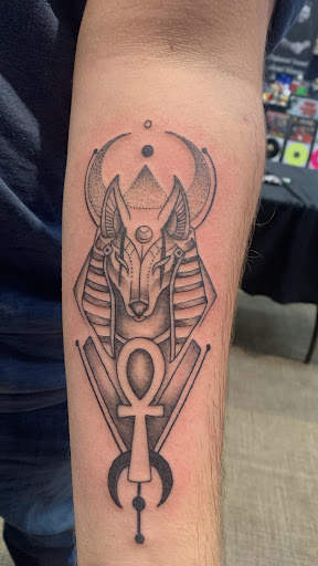 Explore farm tattoo ideas, creative tattoo ideas in Harrah, available at Gypsy Blood Body Art Studio