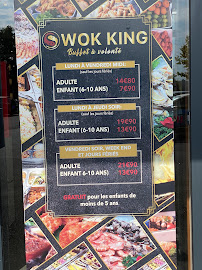 Carte du WOK KING à Chambry