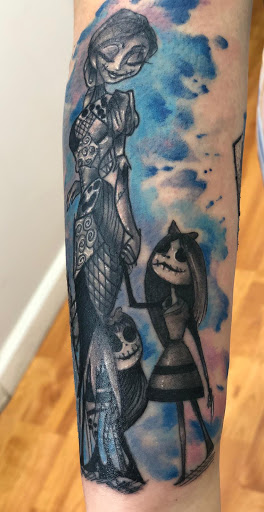 Explore mens patchwork tattoo ideas, creative tattoo ideas in Fort Lauderdale, available at Rock And Roll Tattoo, Piercing, Laser removal