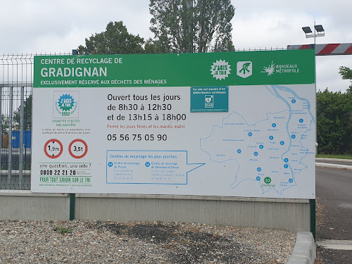 Centre de recyclage - déchetterie - de Gradignan à Gradignan