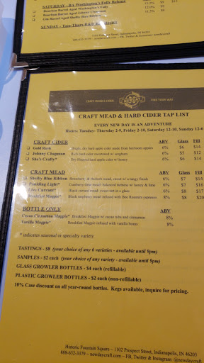 Brewery «New Day Craft Mead & Cider», reviews and photos, 1102 Prospect St, Indianapolis, IN 46203, USA