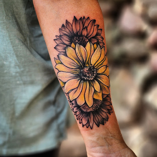 Explore cover up tattoo ideas on foot, creative tattoo ideas in Minocqua, available at Whisky Rose Tattoo Parlor
