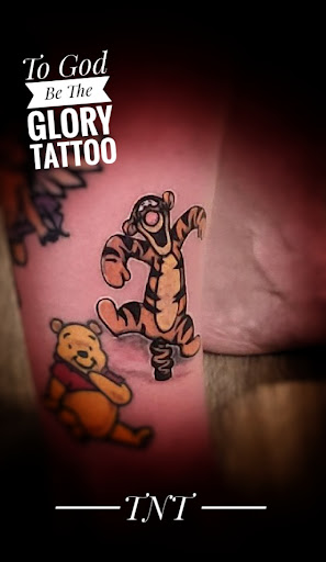 Explore scroll tattoo ideas, creative tattoo ideas in Grand Coulee, available at To God Be The Glory Tattoo & Piercing