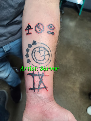 Explore embroidery tattoo ideas, creative tattoo ideas in Ottawa, available at Precision Art