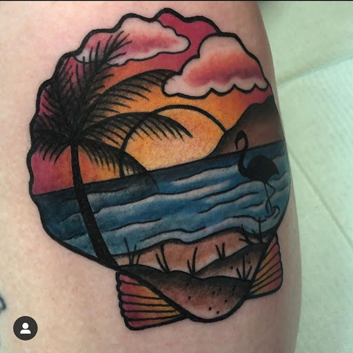 Explore female spine tattoo ideas, creative tattoo ideas in Hanover, available at Blue Bird Tattoo