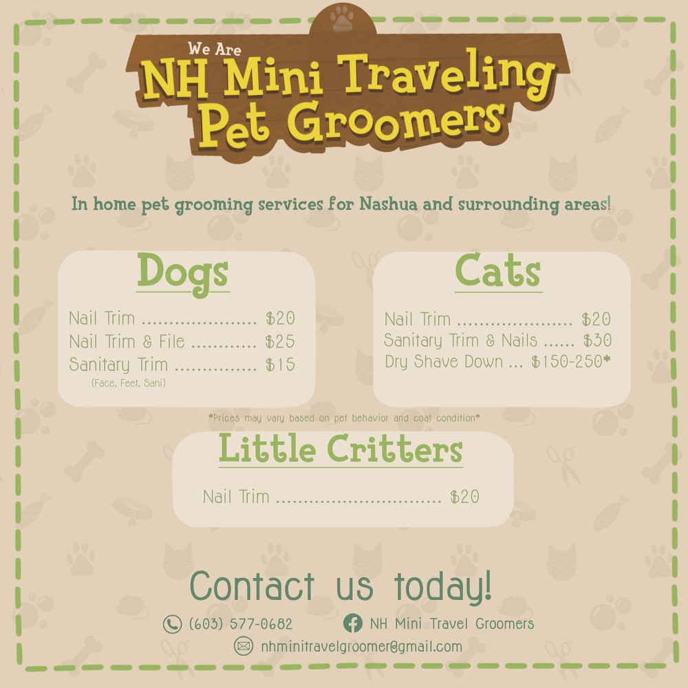 NH Mini Traveling Pet Groomers