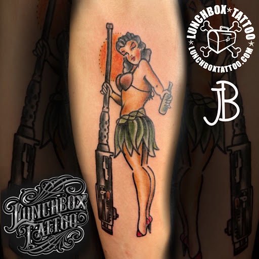 Explore badass tattoo ideas for guys, creative tattoo ideas in Mchenry, available at Lunchbox Tattoo and Body Piercing