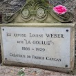 Tombe de Louise Weber, dite La Goulue