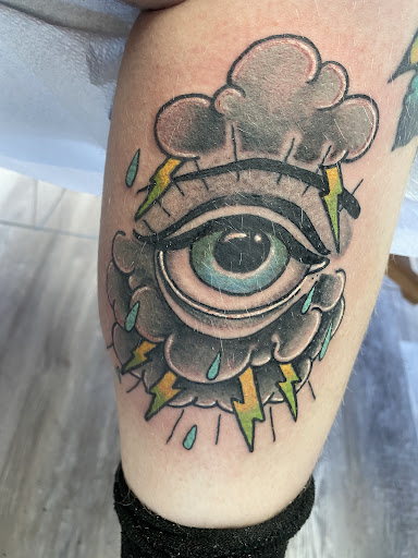 Explore biblical hellscape sleeve tattoo ideas, creative tattoo ideas in Clearfield, available at Image Injection Tattoo & Piercing studio