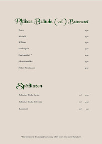 Restaurant Zur Dorfschänke à Bad Dürkheim menu