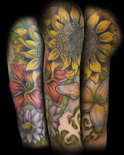 Explore cycle tattoo ideas, creative tattoo ideas in Buford, available at Norsk Studios Tattoos & Piercings