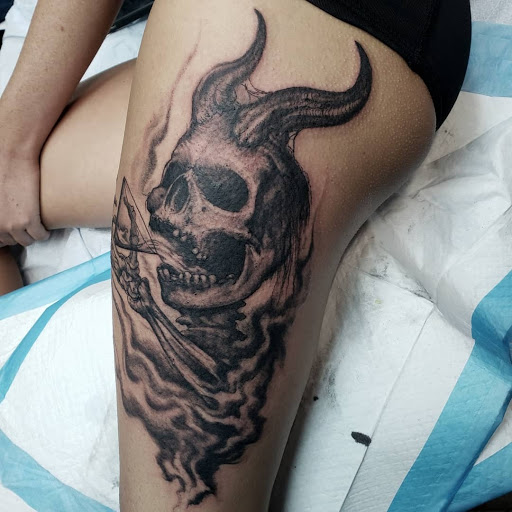 Explore nicki minaj tattoo ideas, creative tattoo ideas in Billings, available at Sovereign Tattoo