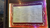 Menu / carte de Restaurant - Brasserie 