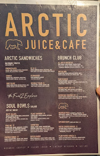 Carte du Arctic Juice & Café à Val-d'Isère