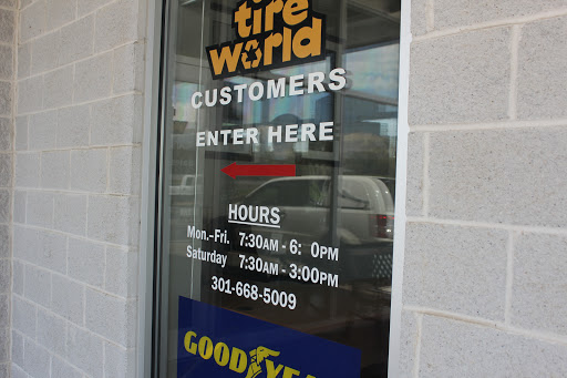 Auto Repair Shop «Tire World Auto Centers», reviews and photos, 1291 Riverbend Way, Frederick, MD 21701, USA