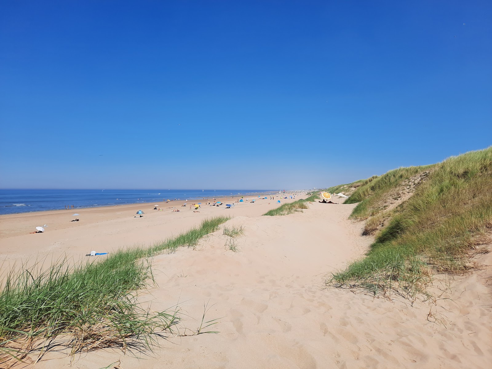 Foto di Katwijk Beach FKK con una superficie del sabbia luminosa