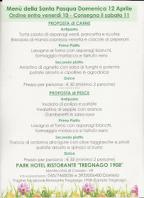 Menu / carte de Ristorante Tregnago 1908 à Montecchia di Crosara