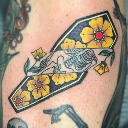 Explore mamma mia tattoo ideas, creative tattoo ideas in Rochester, available at Mellow Madness Tattoo Parlor