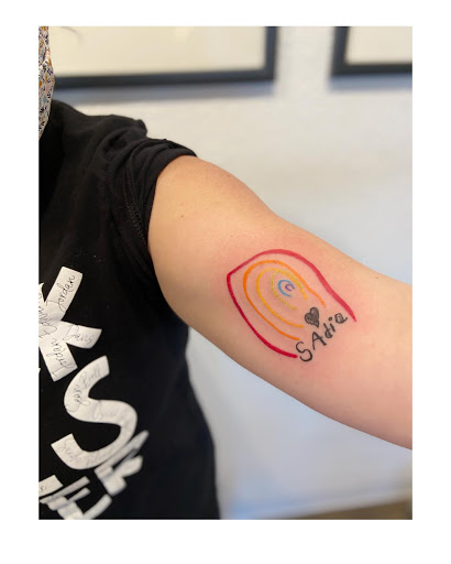 Explore stick and poke tattoos ideas, creative tattoo ideas in Moline, available at ARTIST AIMEE TATTOOS - AF Tattoo Studio