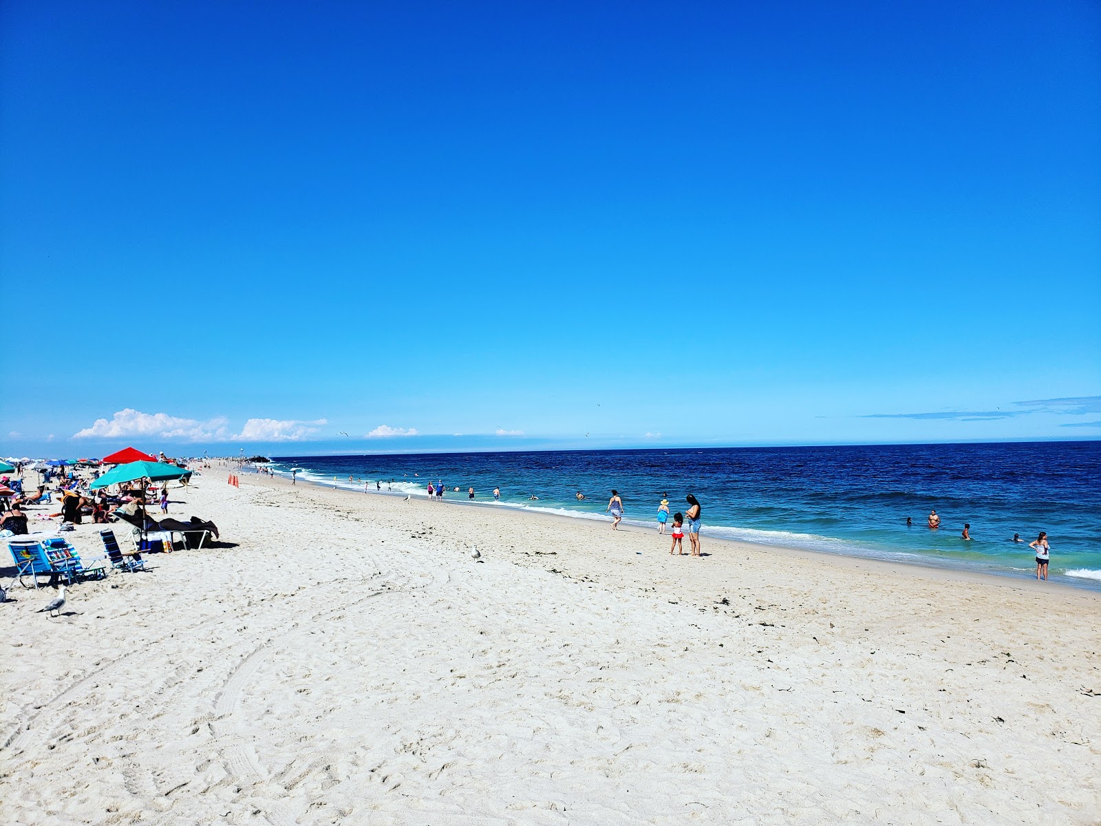 Foto van Point Pleasant Beach met helder zand oppervlakte