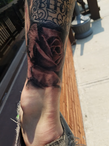 Explore goldendoodle tattoo ideas, creative tattoo ideas in Sheridan, available at Beard N Lady Tattoo