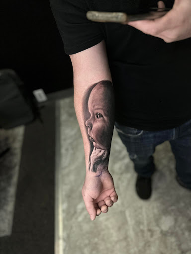 Explore broken heart tattoo ideas, creative tattoo ideas in Bowling Green, available at The Sanctuary Art Studio