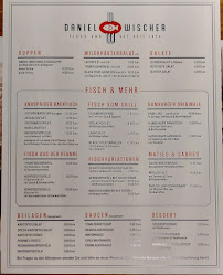 Menu / carte de Daniel Wischer à Hamburg