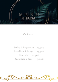 O Salsa à Santarem menu