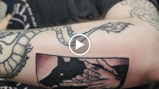 Explore around the knee tattoo ideas, creative tattoo ideas in Williamston, available at Inkd Tattoo Parlor