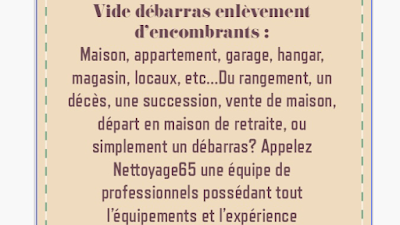 PRO DU DÉBARRAS : VIDE MAISON DÉMÉNAGEMENT DEBARRAS VOITURE TARBES à Tarbes