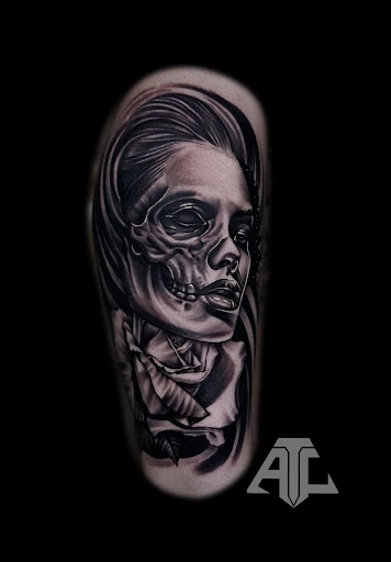 Explore gorilla tattoo ideas, creative tattoo ideas in Altoona, available at Catharsis Tattoo Gallery
