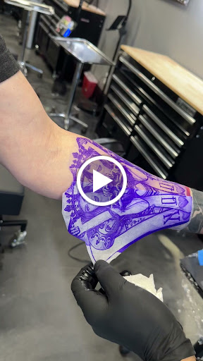 Explore lightning bolt tattoo ideas, creative tattoo ideas in Dallas, available at Sinners Tattoo Studio and Supply